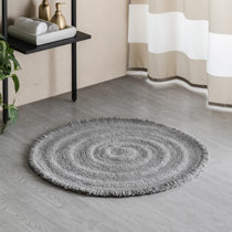 Large round deals bathroom rugs